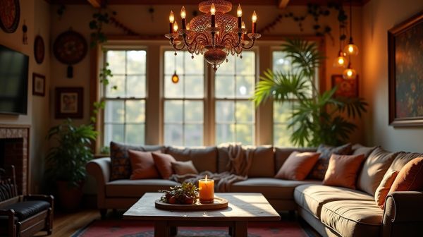 Insufflez du style à votre espace avec un luminaire bohème